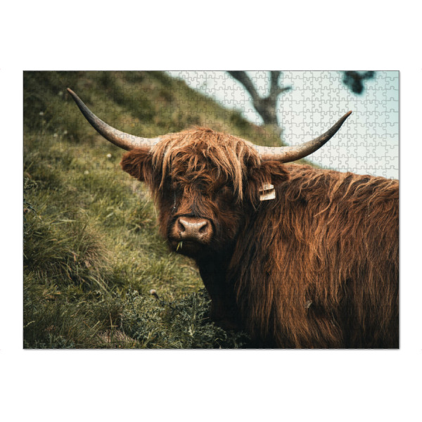 Puzzle Ravensburger "The Highlander" artboxONE - Natur,Tiere