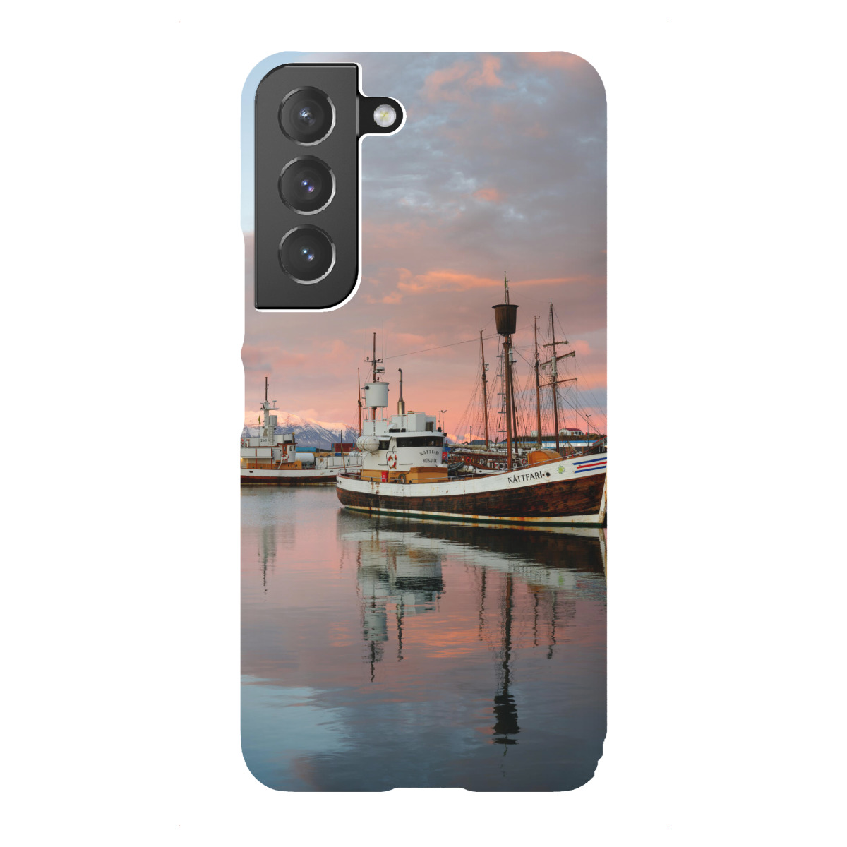 "Morgenlicht in Husavik"für Samsung Galaxy - Premium-Case Handyhülle artboxONE