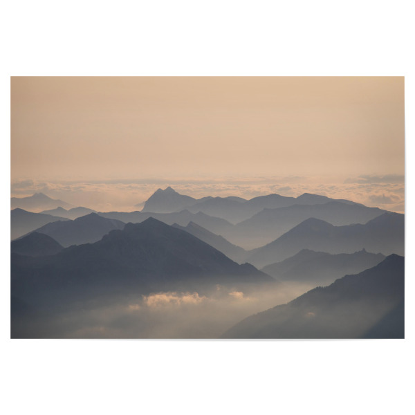 Poster 30x20 cm "Morning Mountains" artboxONE - Natur,Reise