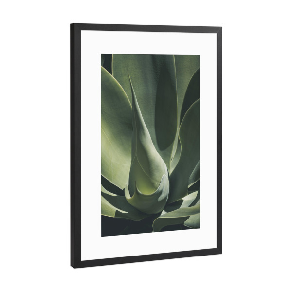 Poster mit Rahmen Schwarz (Metallic) "GREENERY FOLIAGE" artboxONE - Natur,Floral