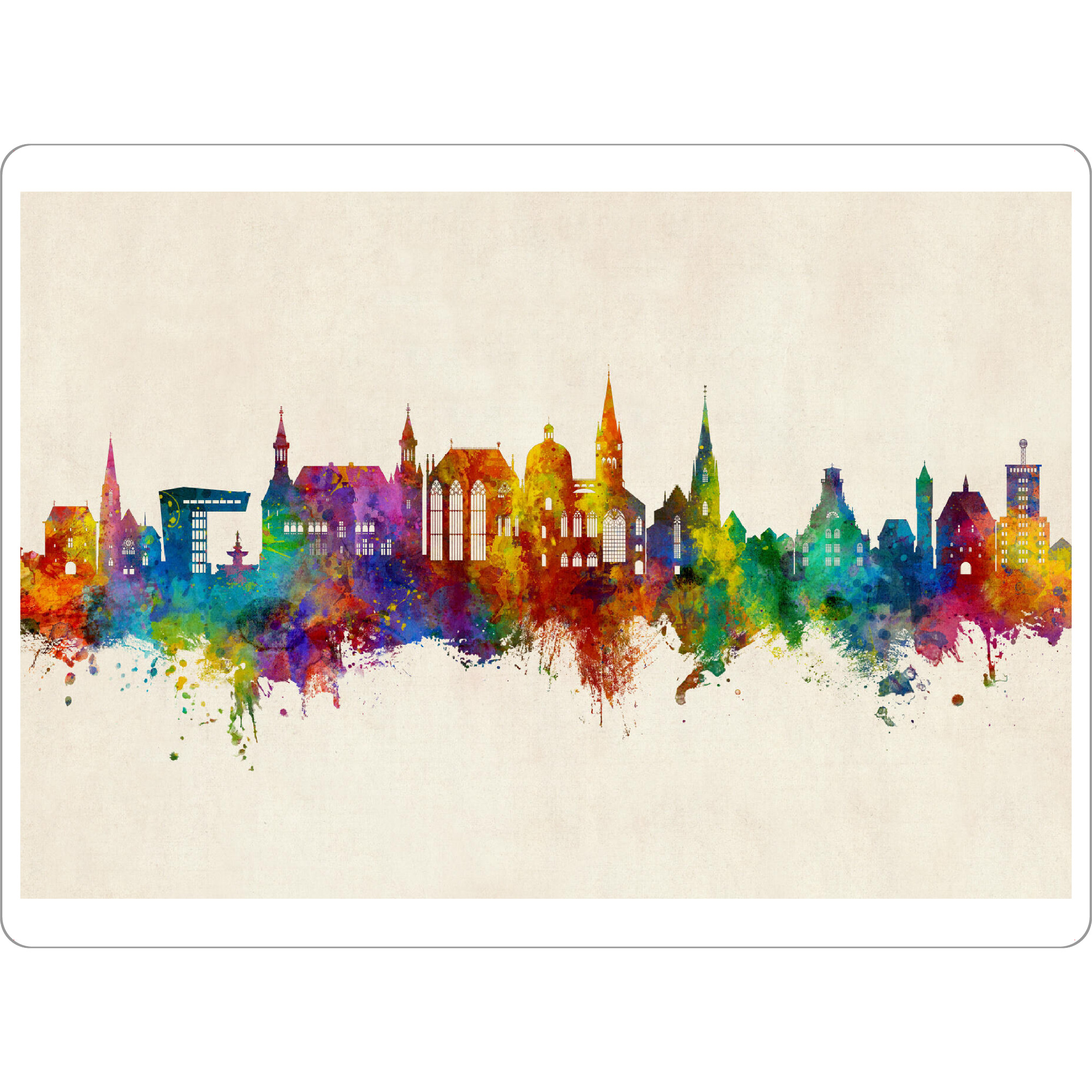 Tischset "Aachen Germany Skyline Urban" artboxONE - Städte