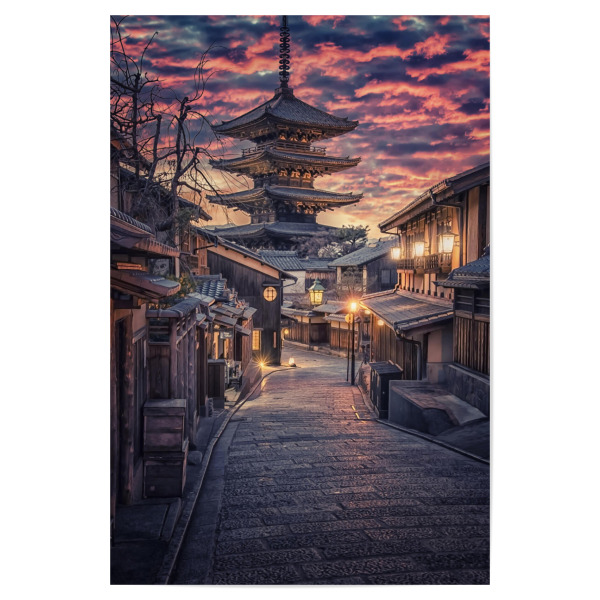 Poster "Sannen-Zaka Street" artboxONE - Städte,Reise,Architektur,Reise / Asien,Reise / Länder