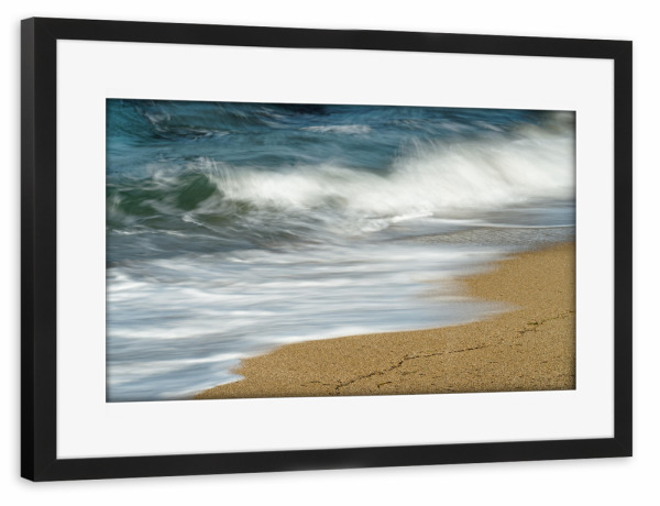 Poster mit Rahmen schwarz "Brandung in Detailansicht" artboxONE - Natur,Reise / Strand und Meer
