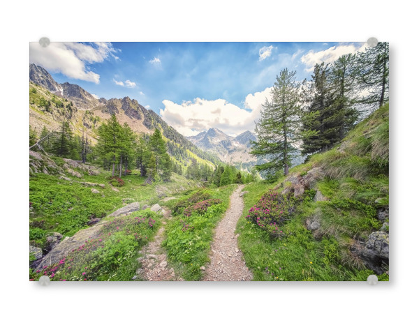 Acrylglasbild "French Alps" artboxONE - Natur,Reise,Reise / Länder