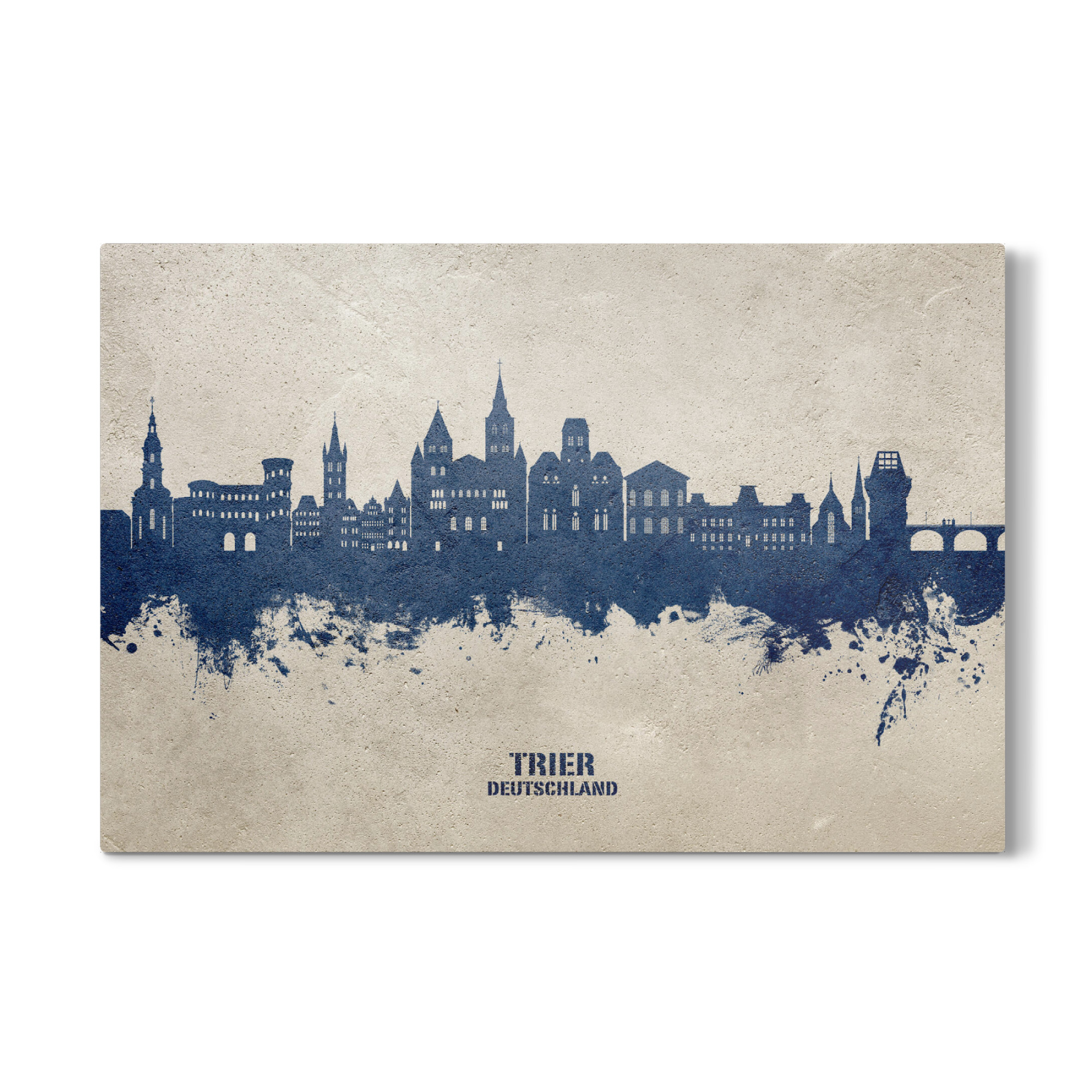 Galerie-Print "Trier Germany Skyline PaintBlue" 75x50 cm artboxONE