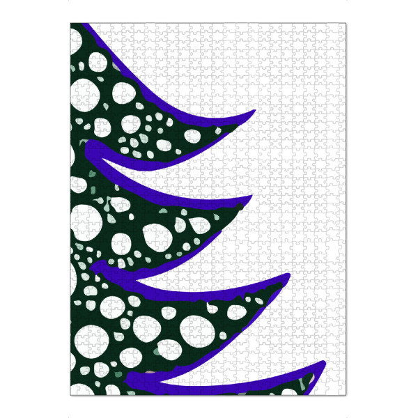 Puzzle Ravensburger "X-mas tree abstract" artboxONE - Abstrakt,Geometrie,Weihnachten