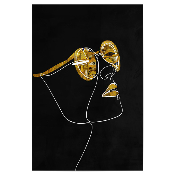Poster 30x20 cm "Eyewear Klimt by Tas" artboxONE - Abstrakt,Menschen