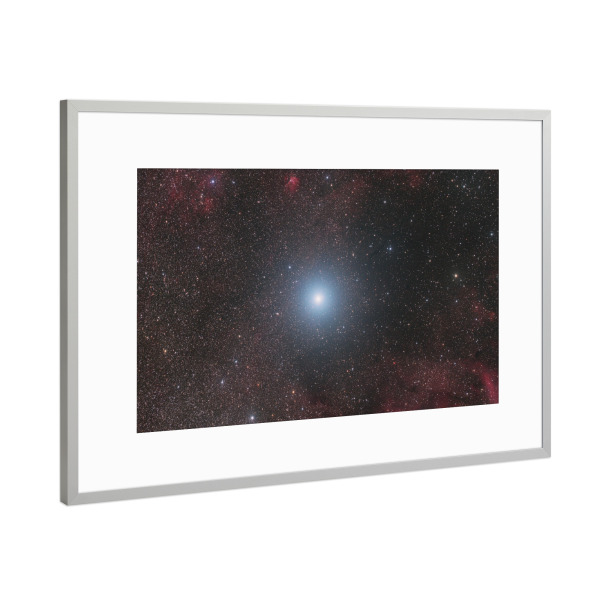 Poster mit Rahmen Silber "Deneb" artboxONE - Galaxy