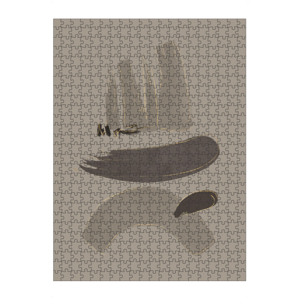 Puzzle Ravensburger "Gray Abstract Brush !" artboxONE - Abstrakt