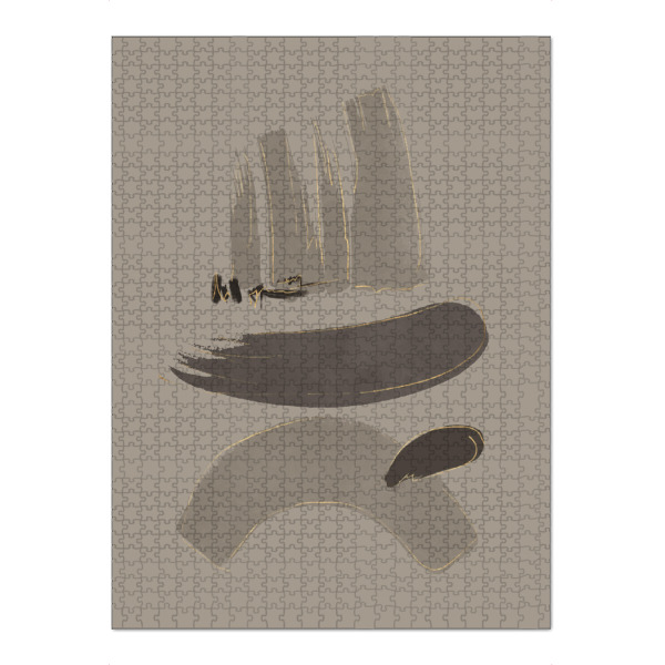 Puzzle Ravensburger "Gray Abstract Brush !" artboxONE - Abstrakt