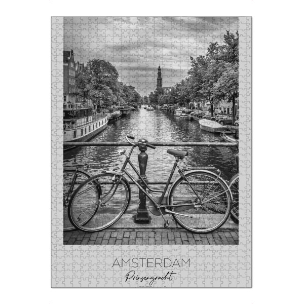 Puzzle Ravensburger "Im Fokus: AMSTERDAM Prinsengracht" artboxONE - Schwarzweiß,Städte / Amsterdam