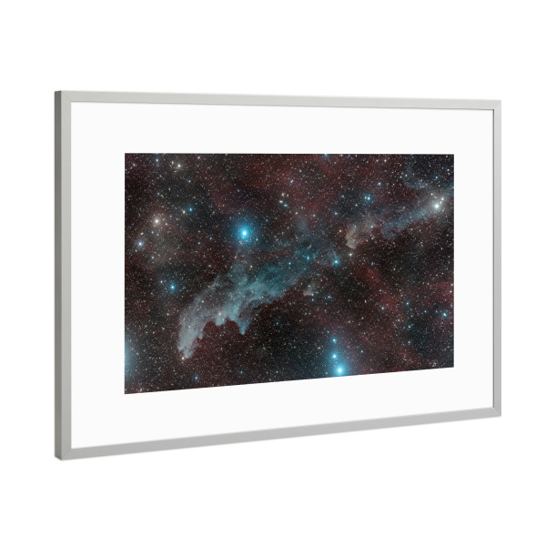Poster mit Rahmen Silber "Hexenkopfnebel" artboxONE - Galaxy - Nebel,Weoltall,Weltraum,Sterne,Universum,Deepsky,Space,Stars,Universe