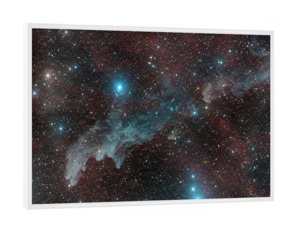Poster mit weißem Rahmen "Hexenkopfnebel" artboxONE - Galaxy - Nebel,Weoltall,Weltraum,Sterne,Universum,Deepsky,Space,Stars,Universe