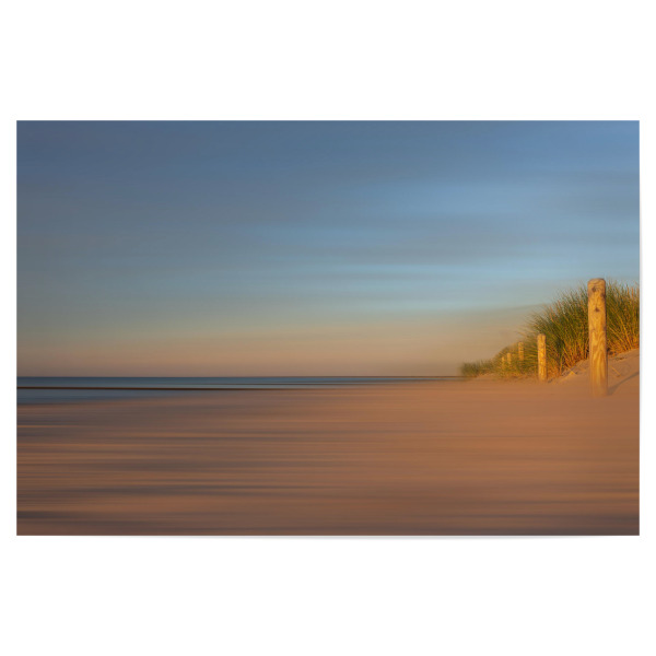 Poster "Dünen am Meer bei Sonnenuntergang" artboxONE - Natur,Abstrakt,Reise / Strand und Meer