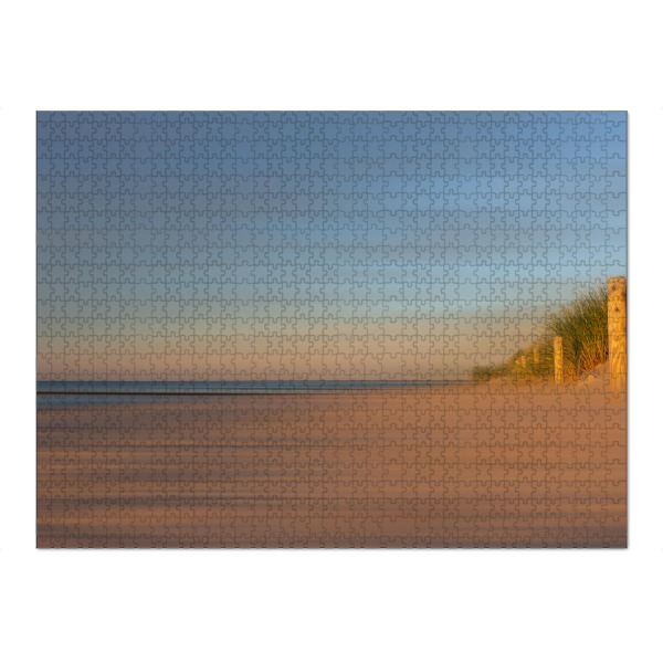 Puzzle Ravensburger "Dünen am Meer bei Sonnenuntergang" artboxONE - Natur,Abstrakt,Reise / Strand und Meer