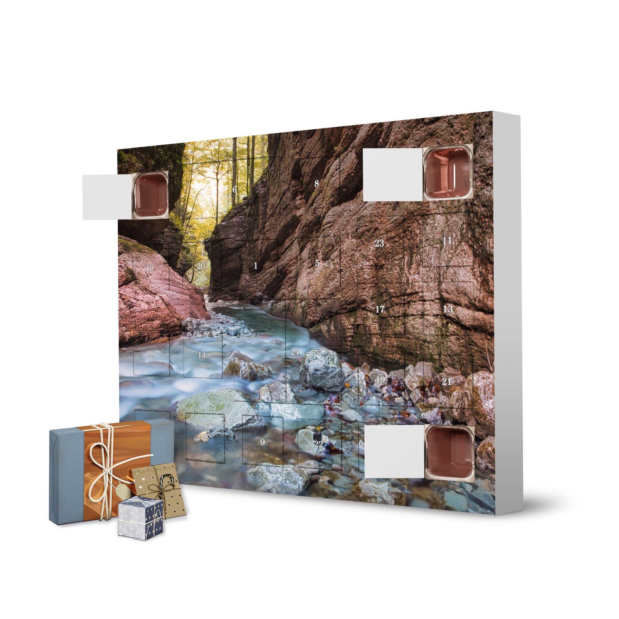 Adventskalender zum Selbstbefüllen Tauglschlucht artboxONE Adventskalender Natur