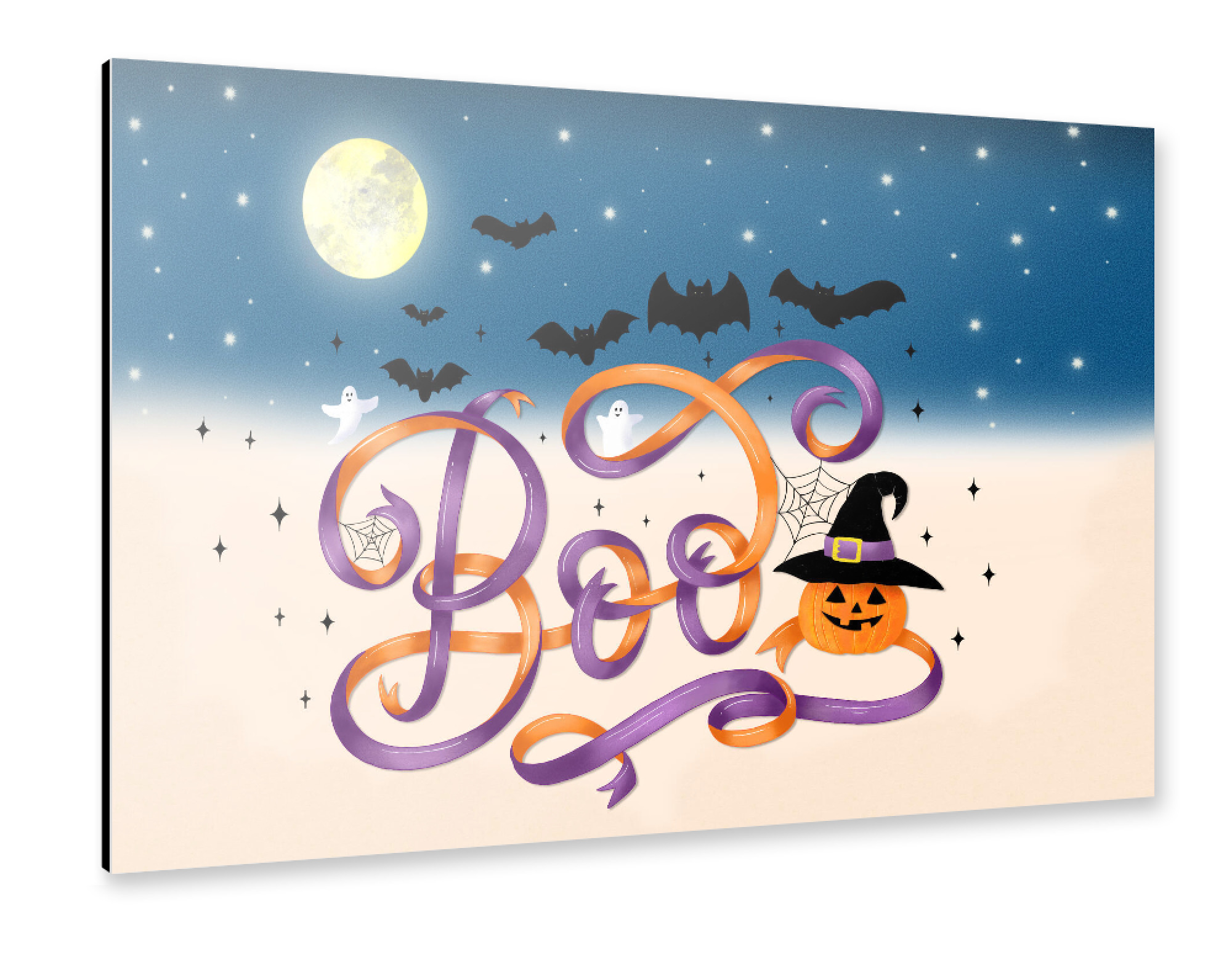 Alu-Dibond "Halloween: es spukt" 30x20 cm artboxONE