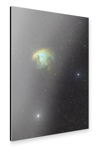 Alu-Dibond "Pacman Nebula" 30x20 cm artboxONE