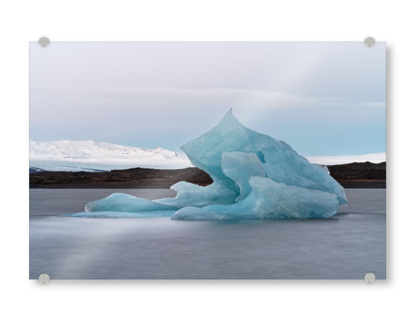 Acrylglasbild "Blauer Eisberg am Gletscher" artboxONE - Natur,Reise,Reise / Länder