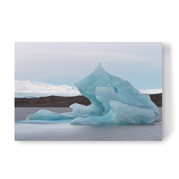 Leinwandbild "Blauer Eisberg am Gletscher" artboxONE - Natur,Reise,Reise / Länder