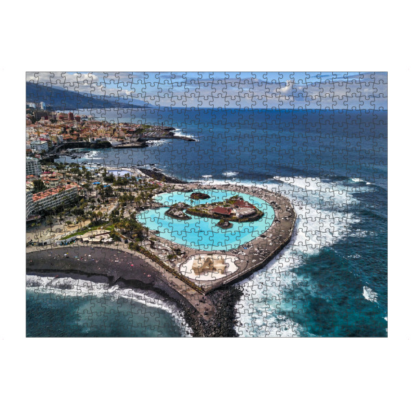 Puzzle Ravensburger "Teneriffa Lago-Martianez;P dl Cruz" artboxONE - Städte,Natur,Reise,Architektur,Reise / Strand und Meer