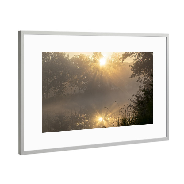 Poster mit Rahmen Silber "Mystische Stimmung" artboxONE - Natur