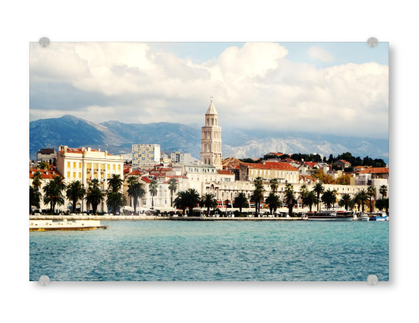 Acrylglasbild "Split Panorama, Kroatien" artboxONE - Städte,Reise,Architektur,Reise / Strand und Meer