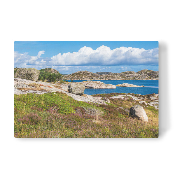 Leinwandbild "Felsen, Wasser und Wolken" artboxONE - Natur,Reise,Reise / Strand und Meer,Reise / Länder