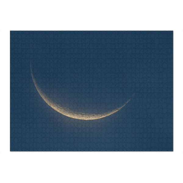 Puzzle Ravensburger "Mondsichel" artboxONE - Galaxy - Mondsichel,Sichel,Mond,Erdmond,Moon,Closeup,Nahaufnahme - Bild mondsichel