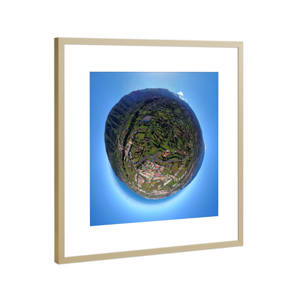 Poster mit Rahmen Gold "Teneriffa - La Orotava" artboxONE - Städte,Reise,Architektur,Reise / Strand und Meer,Reise / Länder