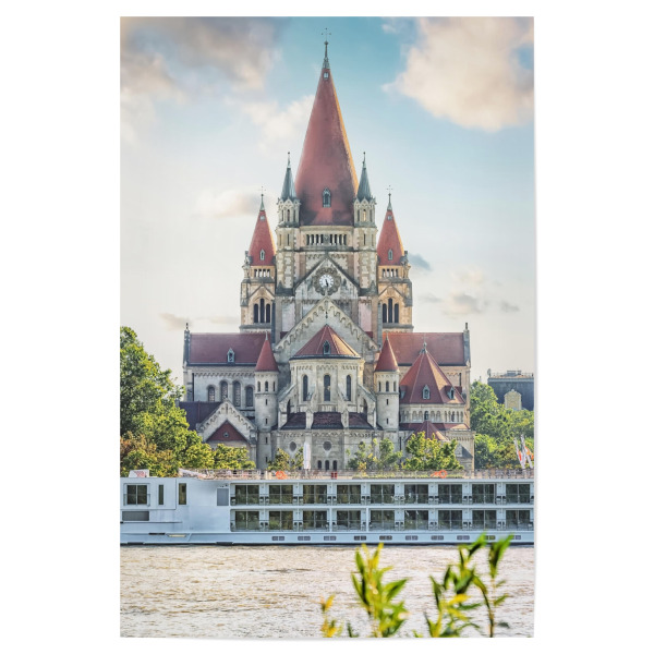 Poster 30x20 cm "Church in Vienna" artboxONE - Städte,Reise,Architektur,Reise / Länder,Städte / Wien