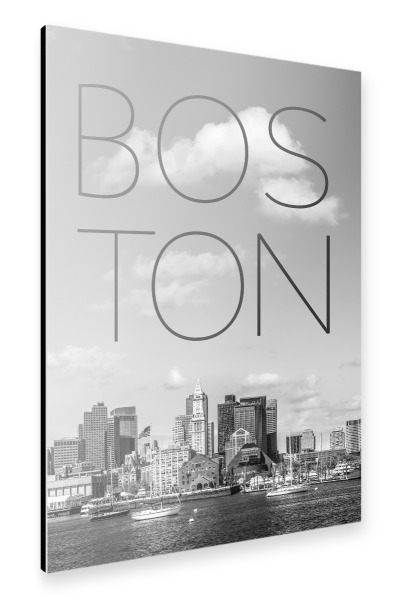 Alu-Dibond "Skyline von Boston" 30x20 cm artboxONE