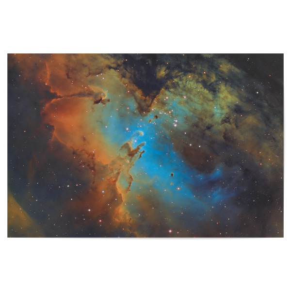 Poster 30x20 cm "Adlernebel" artboxONE - Galaxy - Adlernebel,Galaxie,Weltraum,Space,Sterne,Stars,Galaxy,Universe,Universum,Weltall,Messier 16