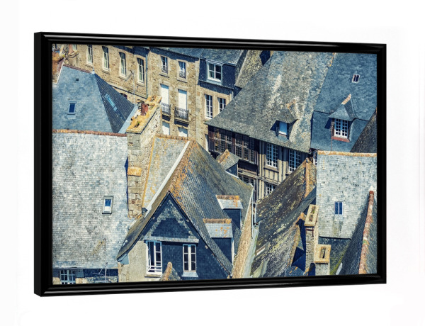 Poster mit schwarzem Rahmen "Dinan Roofs" artboxONE - Städte,Reise,Architektur,Reise / Länder,Städte / Weitere