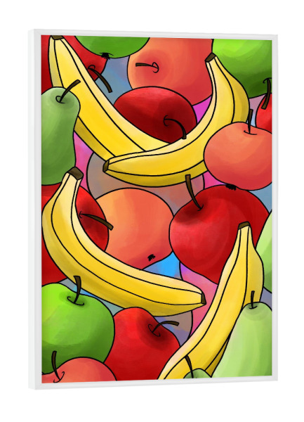 Poster mit weißem Rahmen "Fruitbomb" artboxONE - Natur,Essen & Trinken / Obst & Gemüse