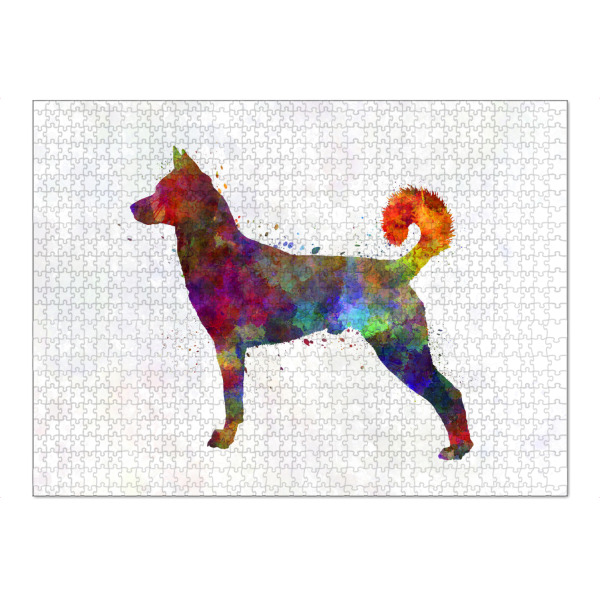 Puzzle Ravensburger "Canaan dog in watercolor" artboxONE - Tiere,Abstrakt