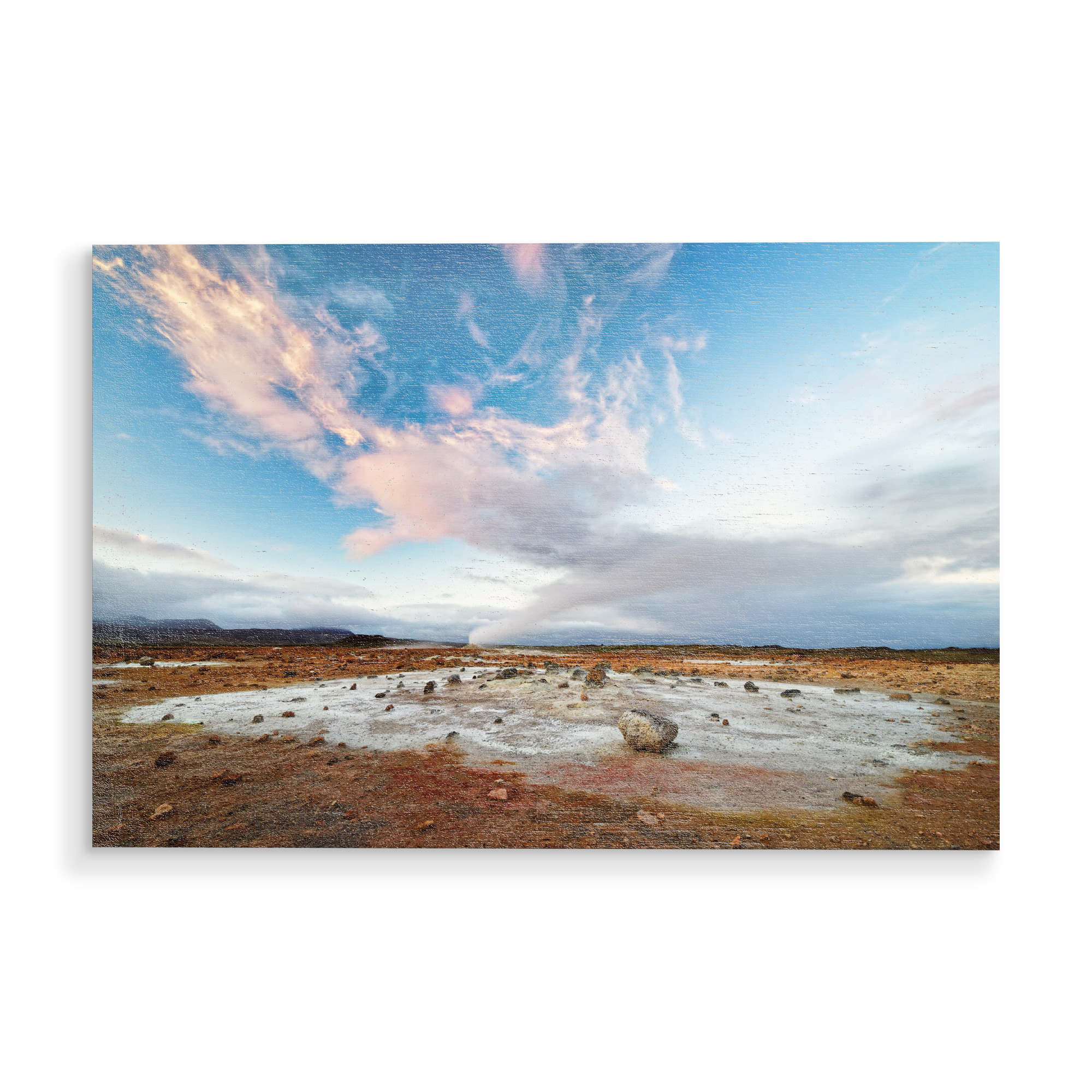 Holzbild "Vulkanlandschaft in Island" artboxONE - Natur,Reise,Reise / Länder