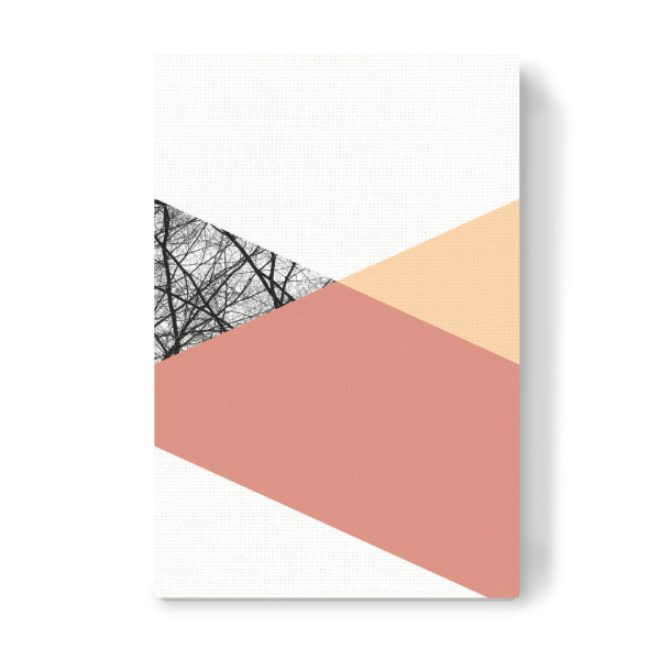 Leinwandbild "TRIWOOD - Tangerine" artboxONE - Natur,Architektur,Geometrie,Fashion