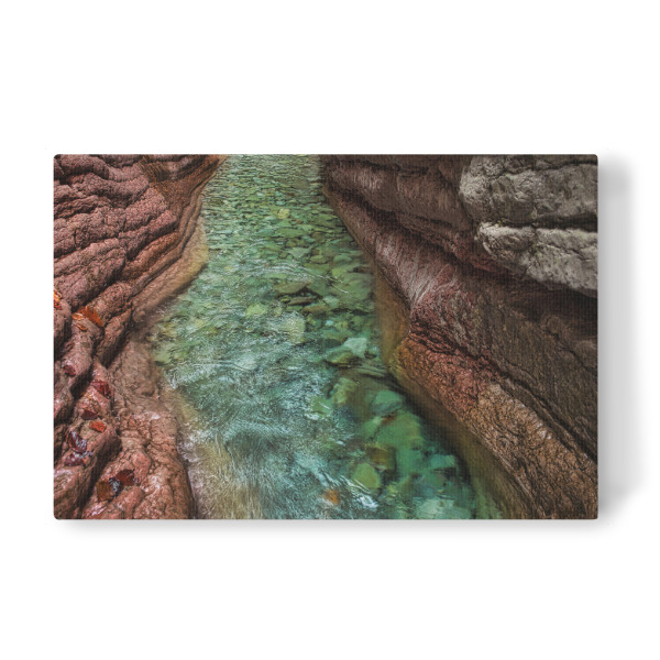 Leinwandbild "Das klare Wasser der Tauglschlucht" artboxONE - Natur