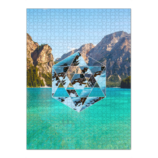Puzzle Ravensburger "Landschaft / Berge / Wasser" artboxONE - Natur,Reise,Abstrakt,Geometrie,Unterwasser