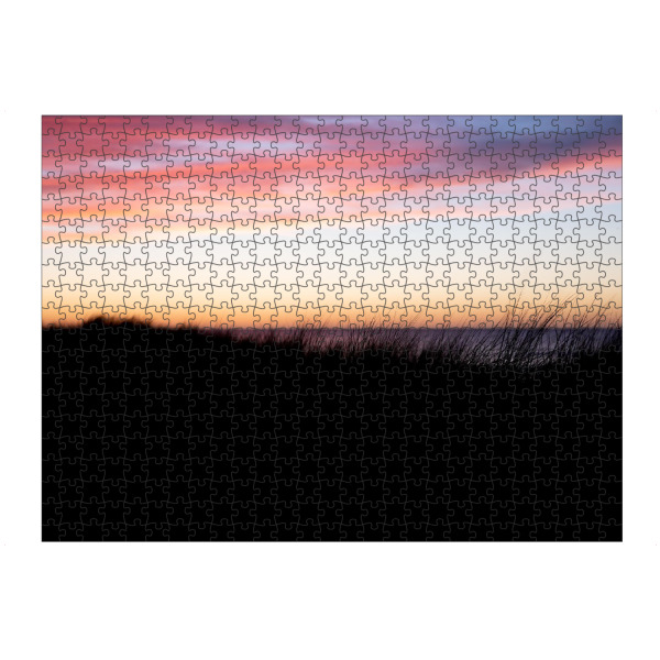 Puzzle Ravensburger "Dünen zur Goldenen Stunde am Meer" artboxONE - Natur,Reise,Reise / Strand und Meer