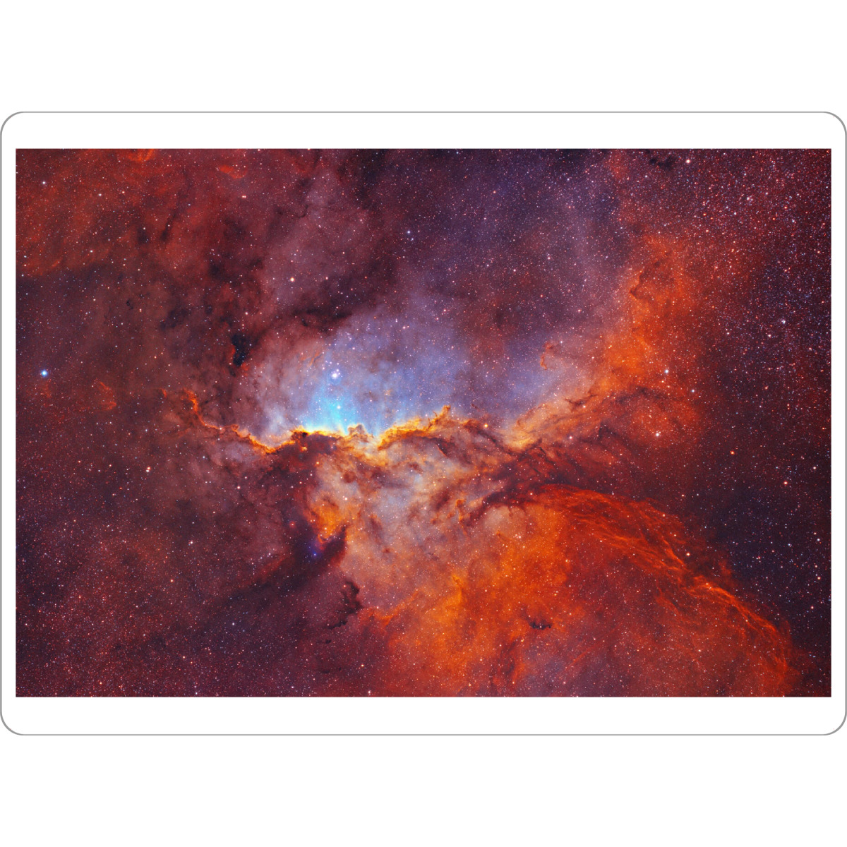 Tischset "Fighting Dragons" artboxONE - Galaxy - Emissionsnebel,Nebel,Universum,Astro,Astronomie,Weltall,Weltraum,Sterne,Deepsky,Space,Universe