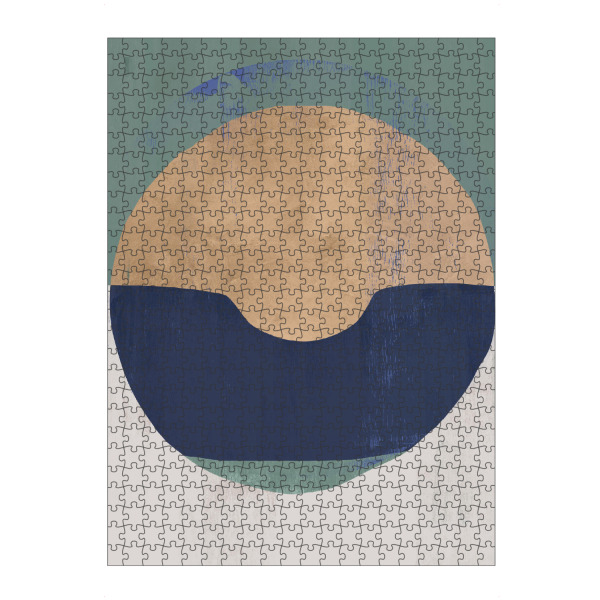 Puzzle Ravensburger "Abstract Geometric Blue" artboxONE - Abstrakt,Geometrie