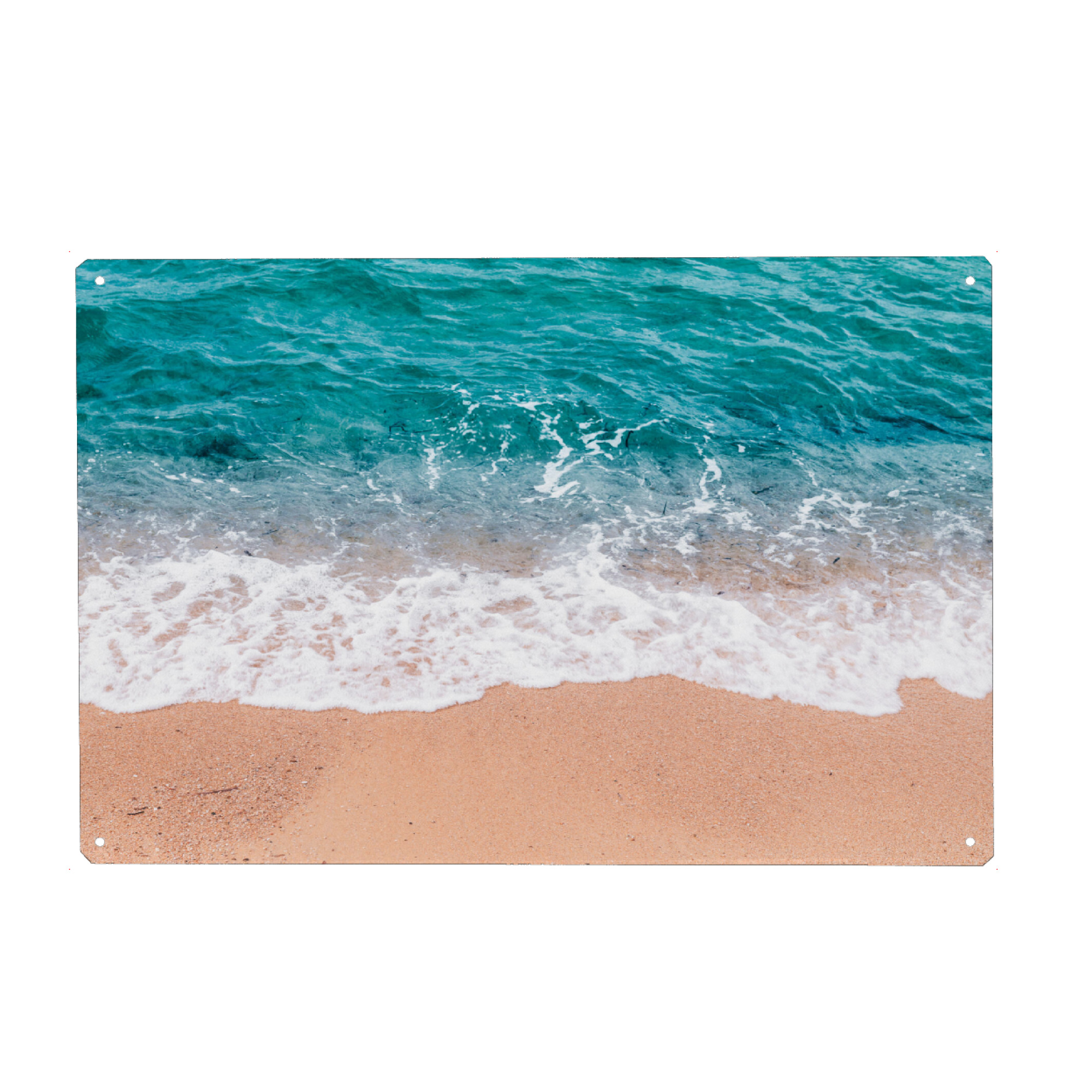 Metall Poster "Blue & Pink" artboxONE - Natur,Reise,Reise / Strand und Meer