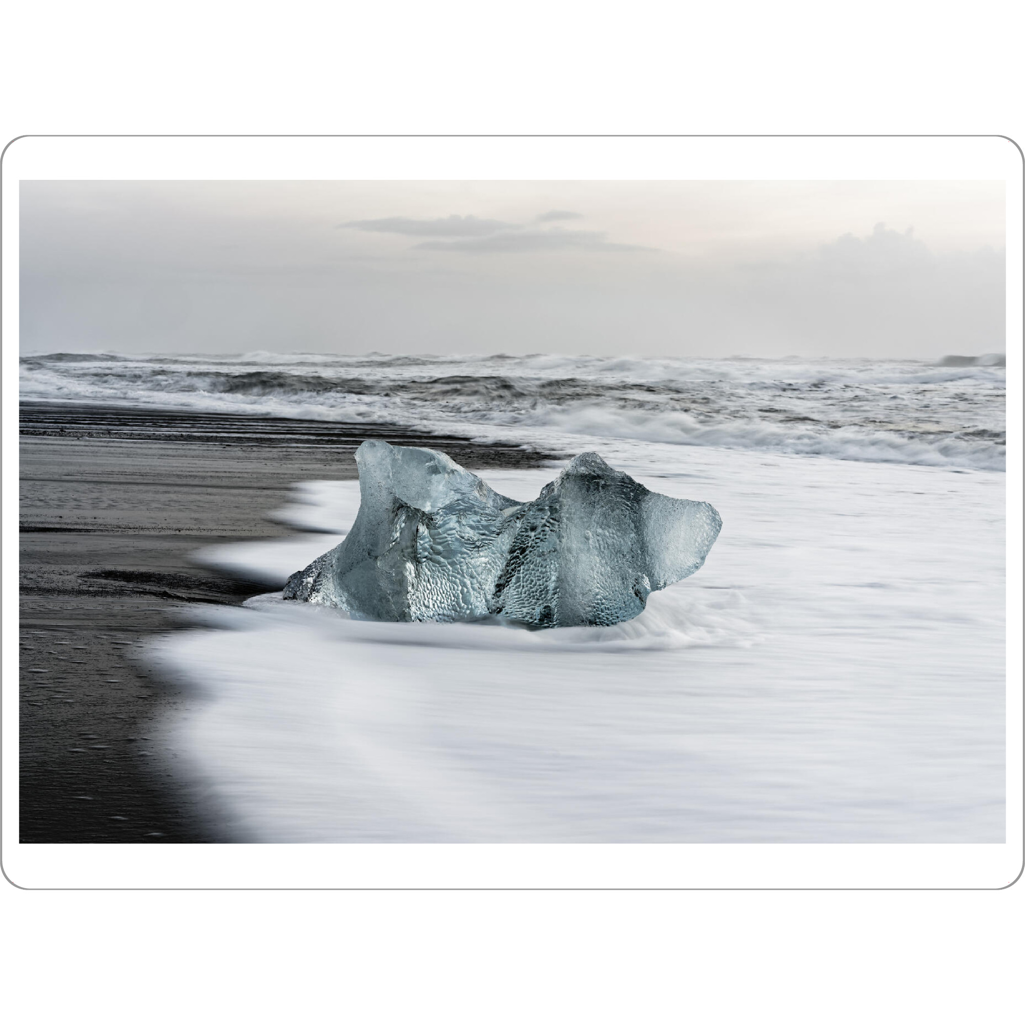 Tischset "Eisblock am Strand" artboxONE - Natur,Reise,Reise / Strand und Meer