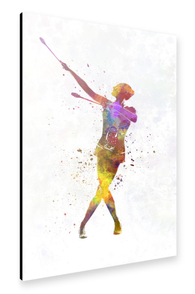 Alu-Dibond "Rhythmic gymnastics watercolor-m" 30x20 cm artboxONE