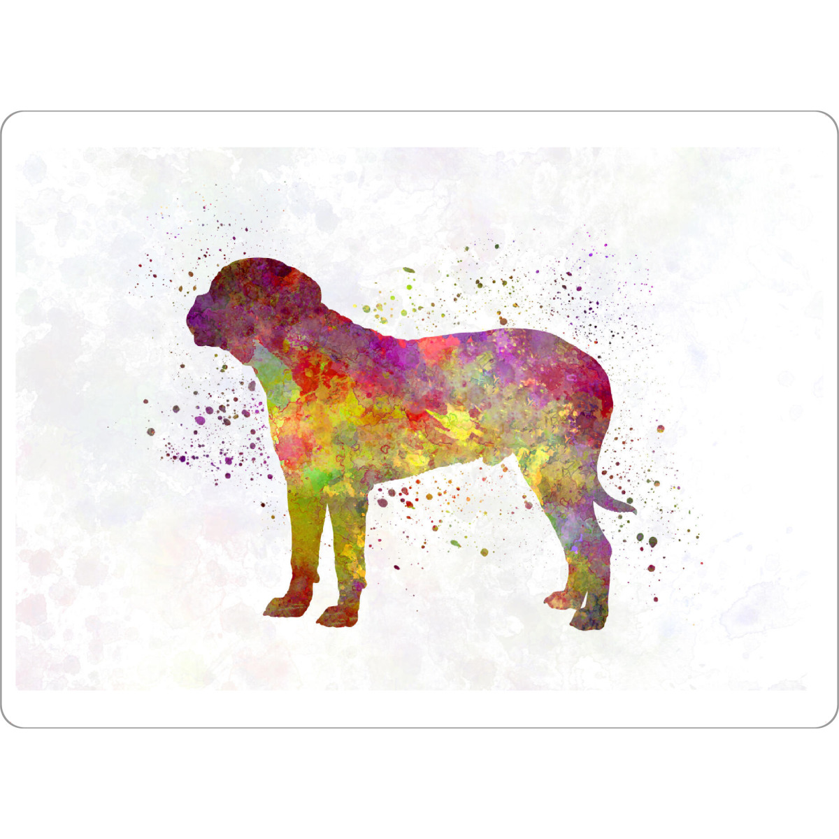 Tischset "Bullmastiff in watercolor" artboxONE - Tiere,Abstrakt