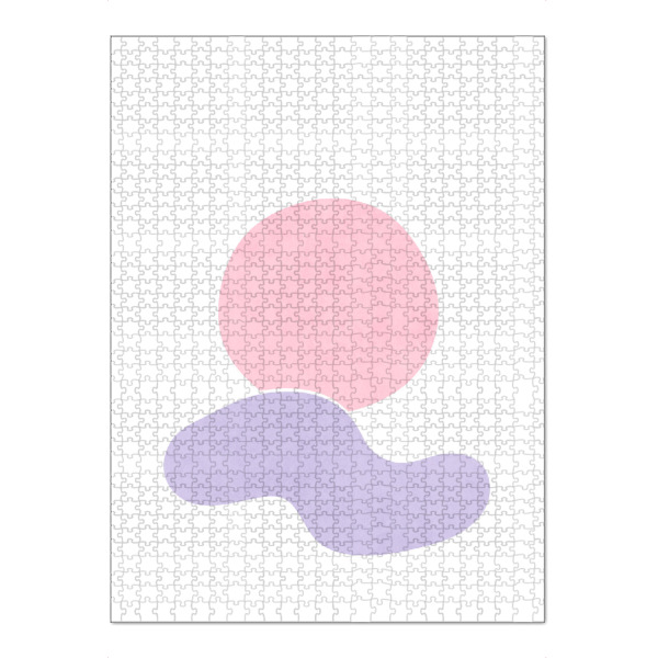 Puzzle Ravensburger "Simple Sun in the Sky" artboxONE - Natur,Abstrakt - Simple,Minimal,Shape,Sky,Light,Sunset,Dusk,Bunt,Colorful - Bild simple