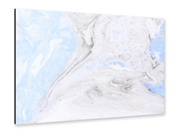 Alu-Dibond "Marmor in Blau, Flieder und Grau" 30x20 cm artboxONE