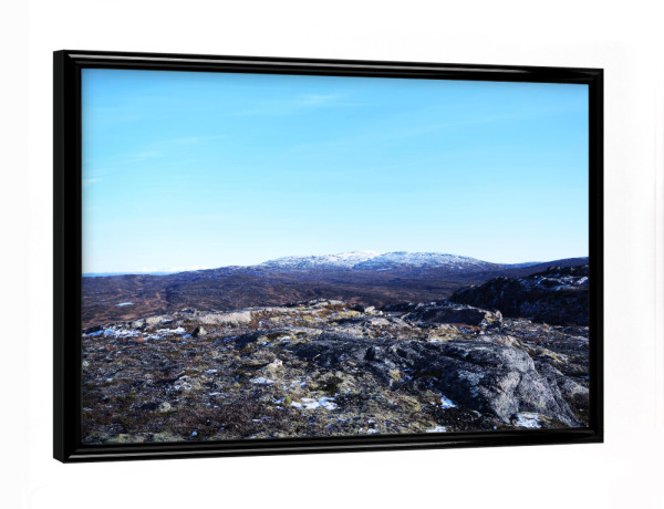 Poster mit schwarzem Rahmen "Karge Landschaft" artboxONE - Natur,Reise,Reise / Länder